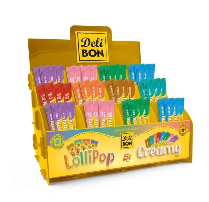 Delibon Standlı Karışık Kedi Ödül Kreması 15 Gr 400 Adet