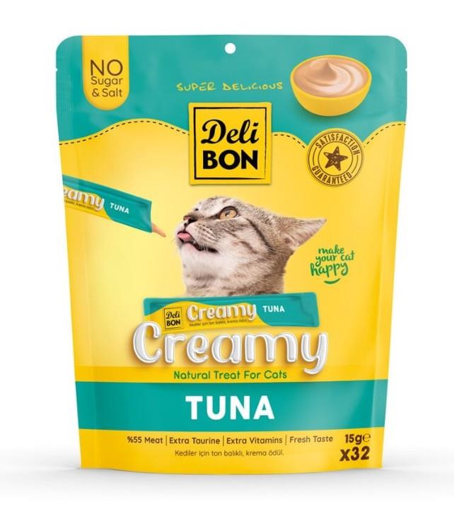 Delibon Ton Balıklı Krema Kedi Ödülü 15 Gr 32 Li