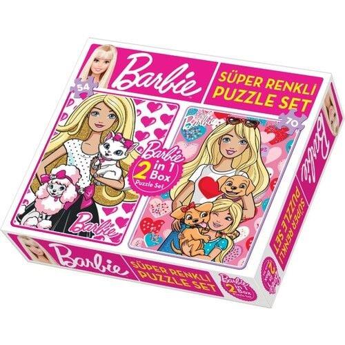 Diytoy Barbie 2 İn 1 Puzzle Seti