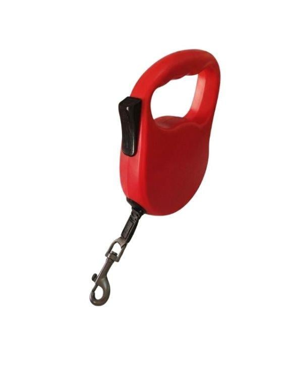 Dogness R01-3R Otomatik Kedi Köpek Gezdirme Tasması 3 Metre Kırmızı