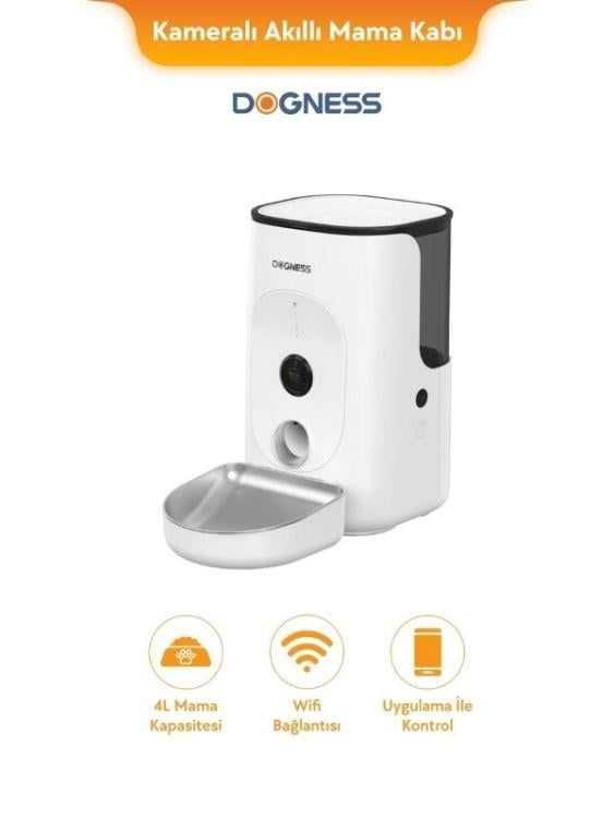 Dogness Rover F15 Otomatik Mama Kabı 4 L Çelik