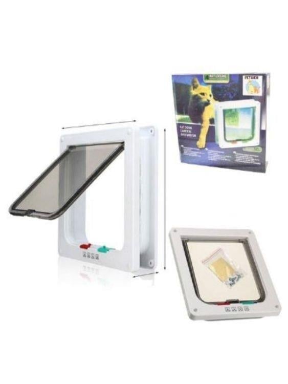 EuroCat 677-C02 Dört Yollu Kedi Kapısı 19x20x2 cm