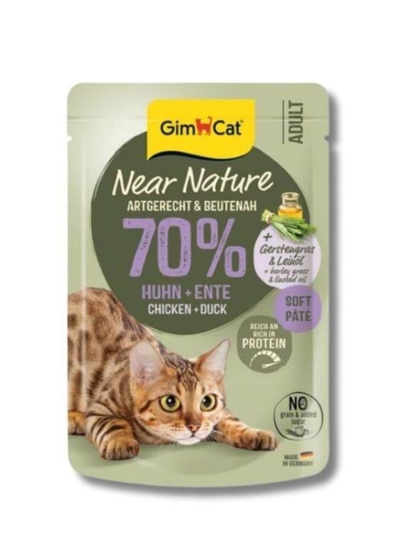 GimCat Near Nature Tavuklu & Ördekli Kedi Pouch Maması 85 Gr