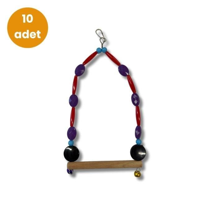 Hobi EF-101 Boncuklu Jumbo Muhabbet Kuşu Salıncağı – 10 Adet