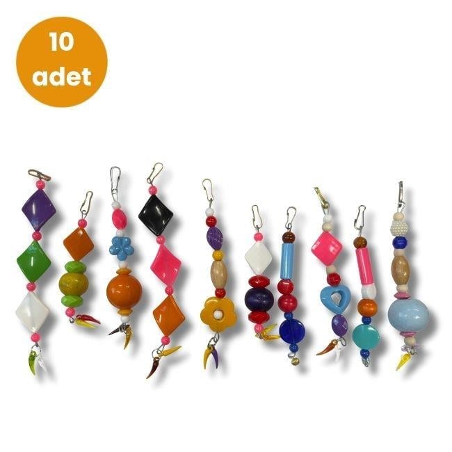 Hobi EF-44 Lüx Muhabbet Kuşu Oyuncakları – 10 Adet