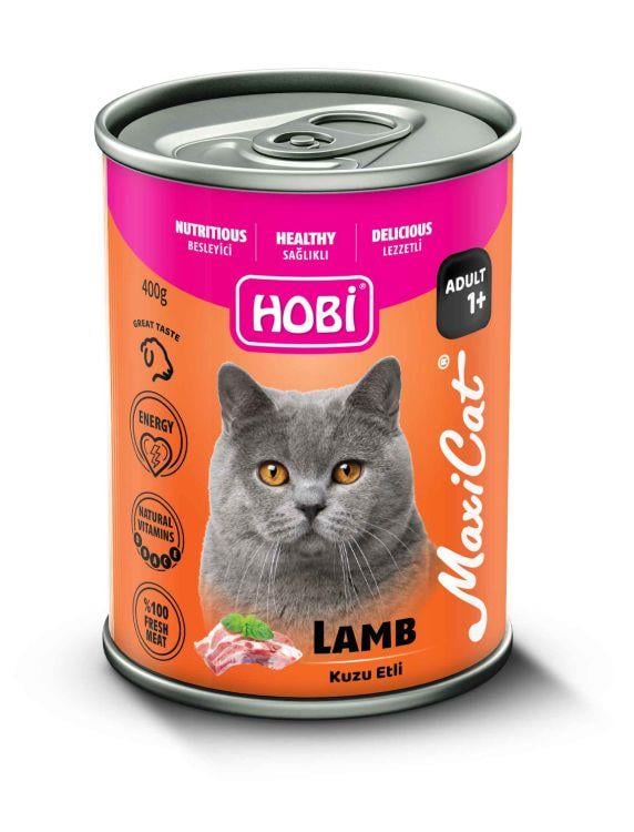 Hobi Maxicat Kuzu Etli Kedi Konserve 400 Gr X 12 Adet