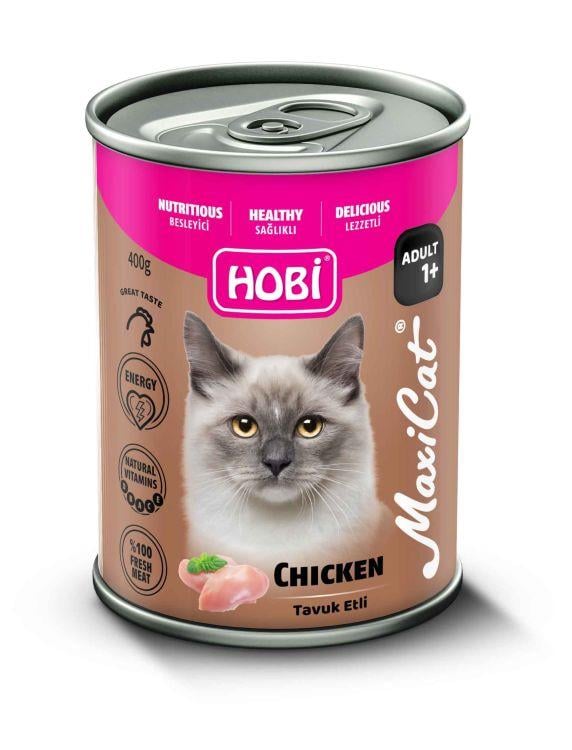 Hobi Maxicat Tavuklu Yetişkin Kedi Konservesi 400 gr x 12 Adet