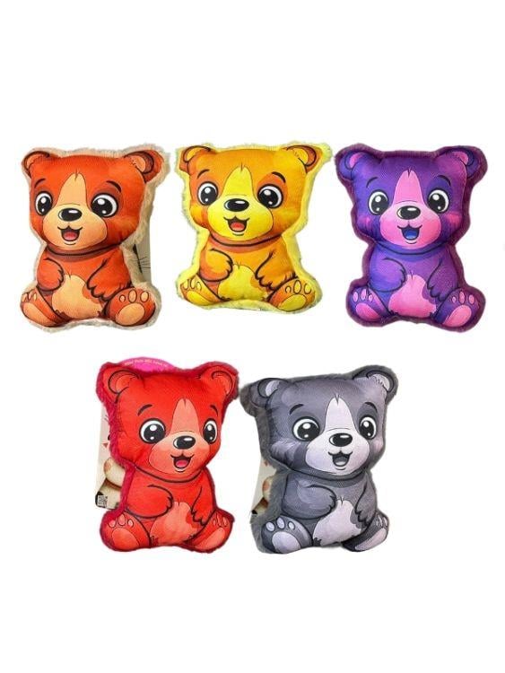 Hobi Pet Toys Ayıcık Figürlü Zilli Kedi & Köpek Oyuncağı RD1072 5’li Paket