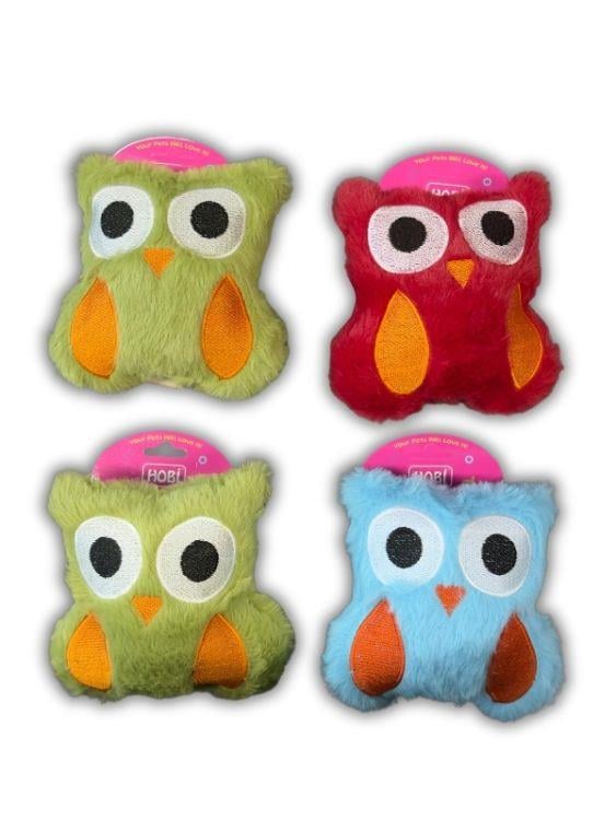 Hobi Pet Toys Baykuş Figürlü Zilli Kedi & Köpek Oyuncağı RD1054 4’lü Paket