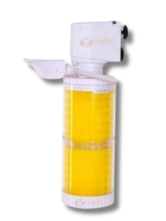 Jingye JY-8300F Şeffaf Gövdeli Akvaryum İç Filtre 20W 800L/H Beyaz