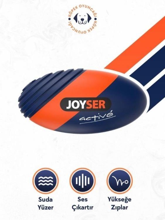 Joyser JYS-7069 Active TPU Rugby Köpek Oyuncağı Mavi-Turuncu
