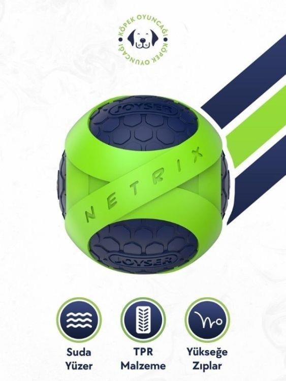 ​Joyser Jys-7106 Netrix Top Köpek Oyuncağı Yeşil-Mavi