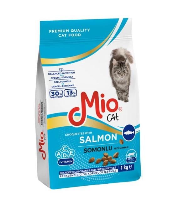 Mio Somonlu Yetişkin Kedi Maması 1 Kg X 3 Adet