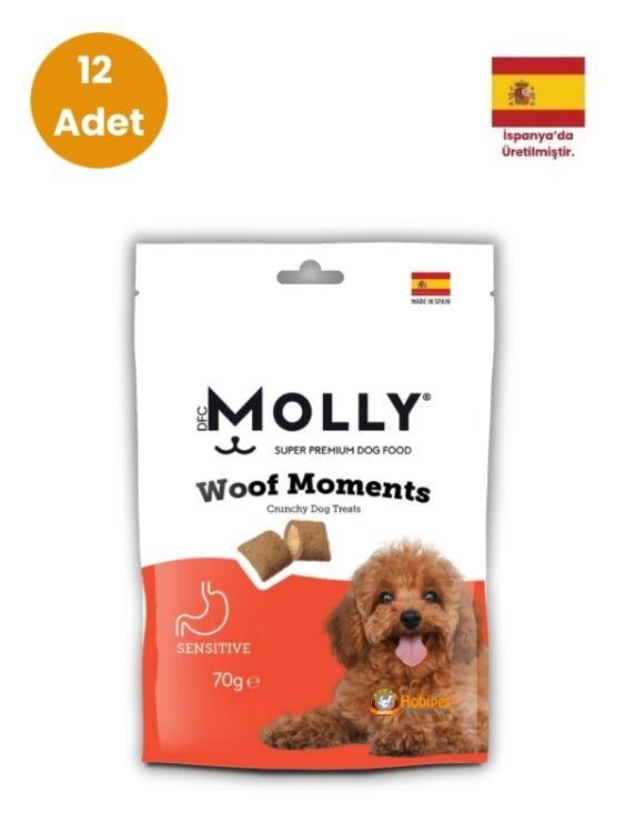 Molly Woof Moments Sensitive Köpek Ödül Maması 70 gr x 12 Adet