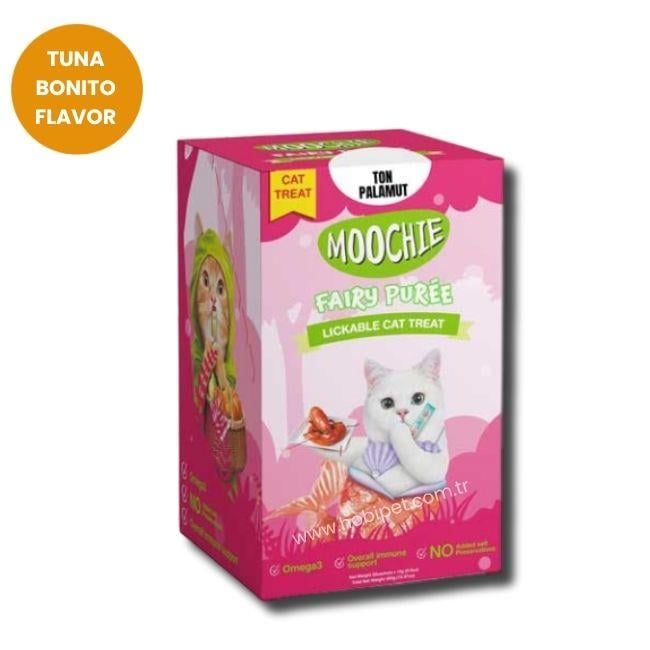 Moochie Çizgili Ton Balığı Aromalı Krema Kedi Ödülü 30 x 15gr