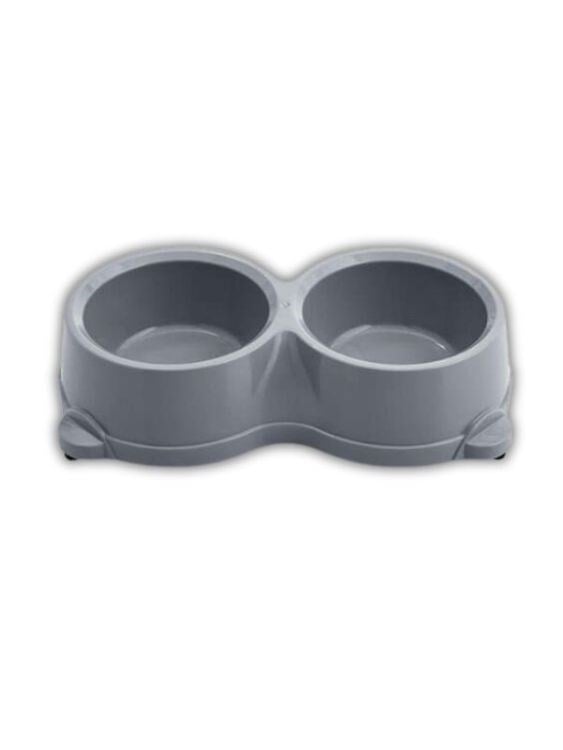 Reflex Care Gemon Duo İkili Mama & Su Kabı D. Gri (R-11DG)