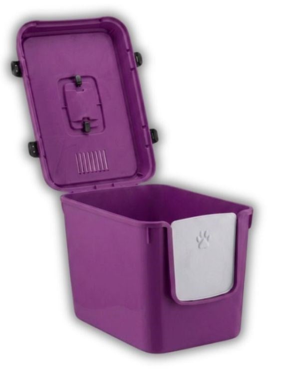 Reflex Care Handor Kapalı Kedi Tuvaleti Mor (R-23MR)