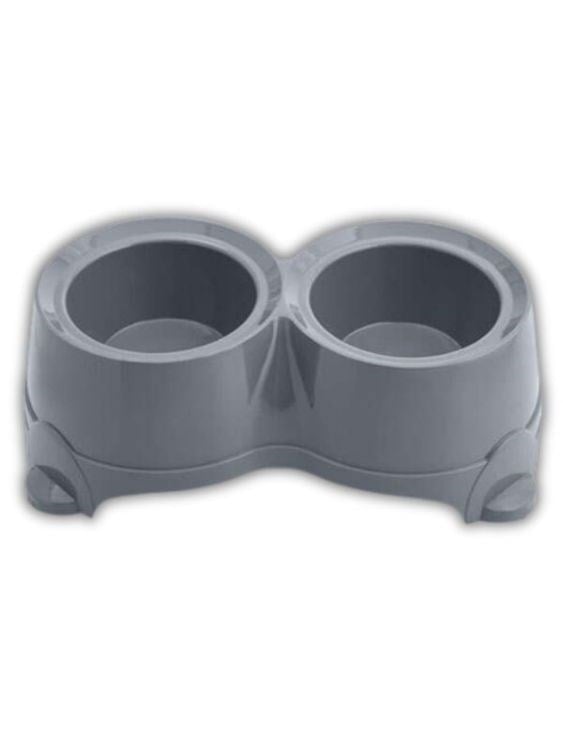 Reflex Care Troy Duo İkili Mama & Su Kabı D. Gri (R-14DG)
