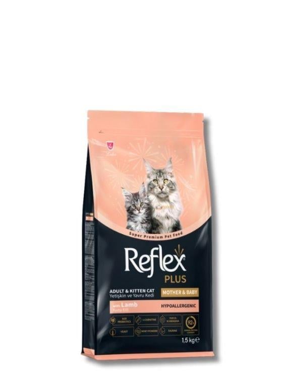 Reflex Plus Mother&Babycat Kuzu Etli ve Pirinçli Yavru Kedi Maması 1,5 kg