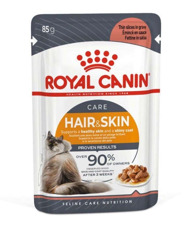 Royal Canin Hair Skin Gravy Pouch 85 Gr X 12 Adet