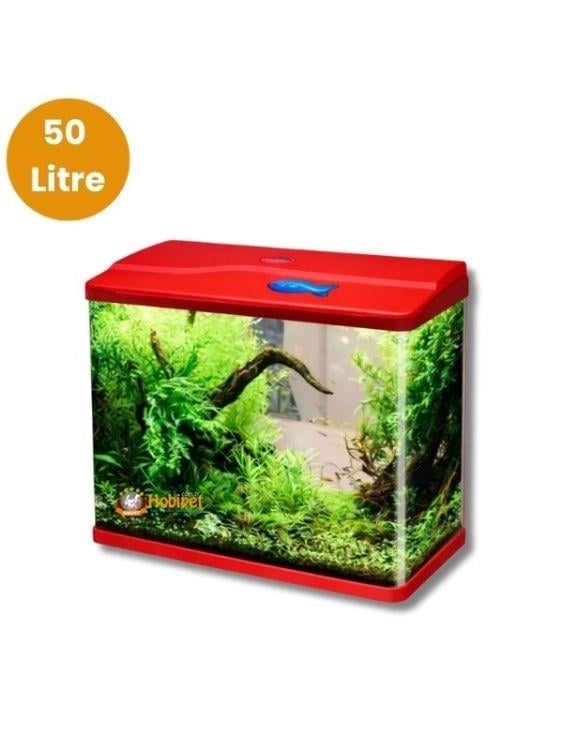 Sobo 745-T-740F-K Kırmızı Komple Akvaryum 50 Litre