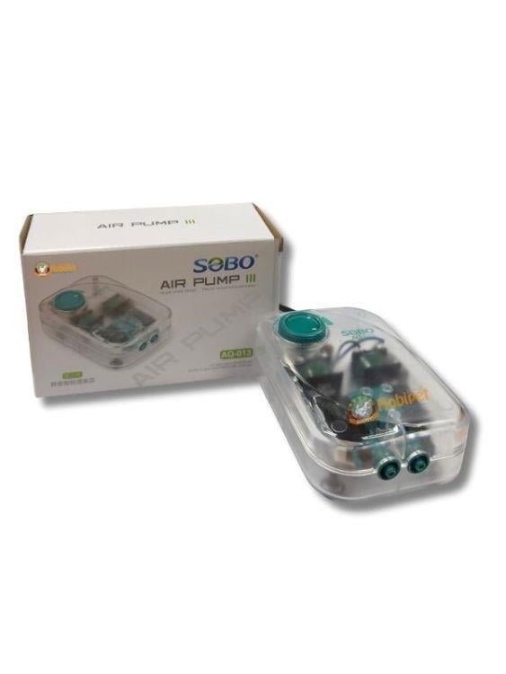 Sobo Sessiz Çift Çıkışlı Güç Ayarlı Akvaryum Hava Motoru AQ-013