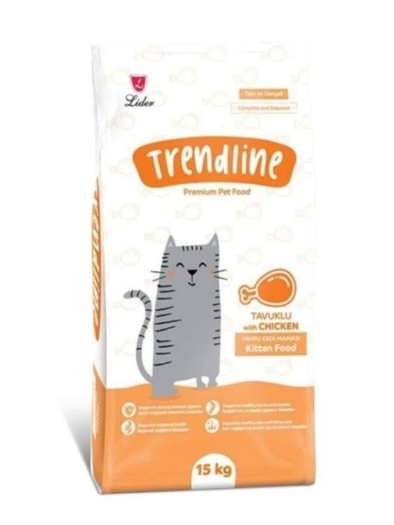 Trendline Kitten Tavuklu Yavru Kedi Maması 15 kg
