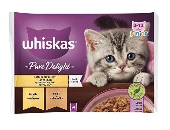 Whiskas Pure Delight Junior Kümes Hayvanlı 4 X 85 Gr Pouch X 13 Adet (448657)