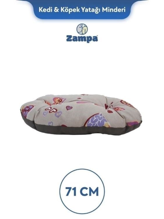 Zampa Plus Gena Kedi & Köpek Minderi Karışık Renkli 3 - 71x51x11 cm (ZIT-2501)