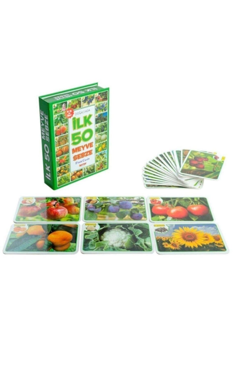 Dıy-toy Flash Cards Ilk 50 Meyve Sebze