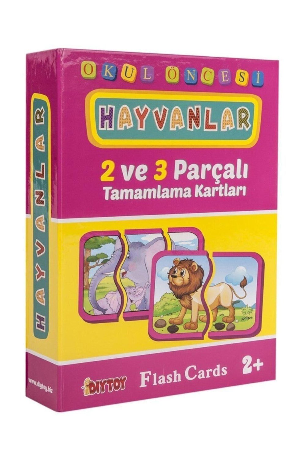 Hayvanlar 2 Ve 3 Parçalı Tamamlama Kartları Flash Cards Hafıza Kartları Gelişim Kartları