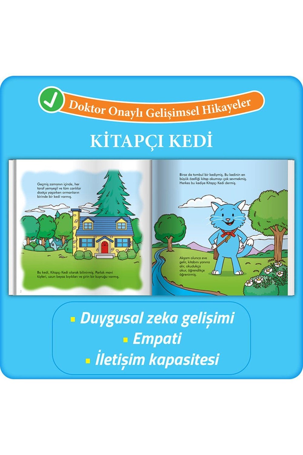 Kitapçı Kedi - Doktor Onaylı Gelişimsel Hikayeler Serisi 1