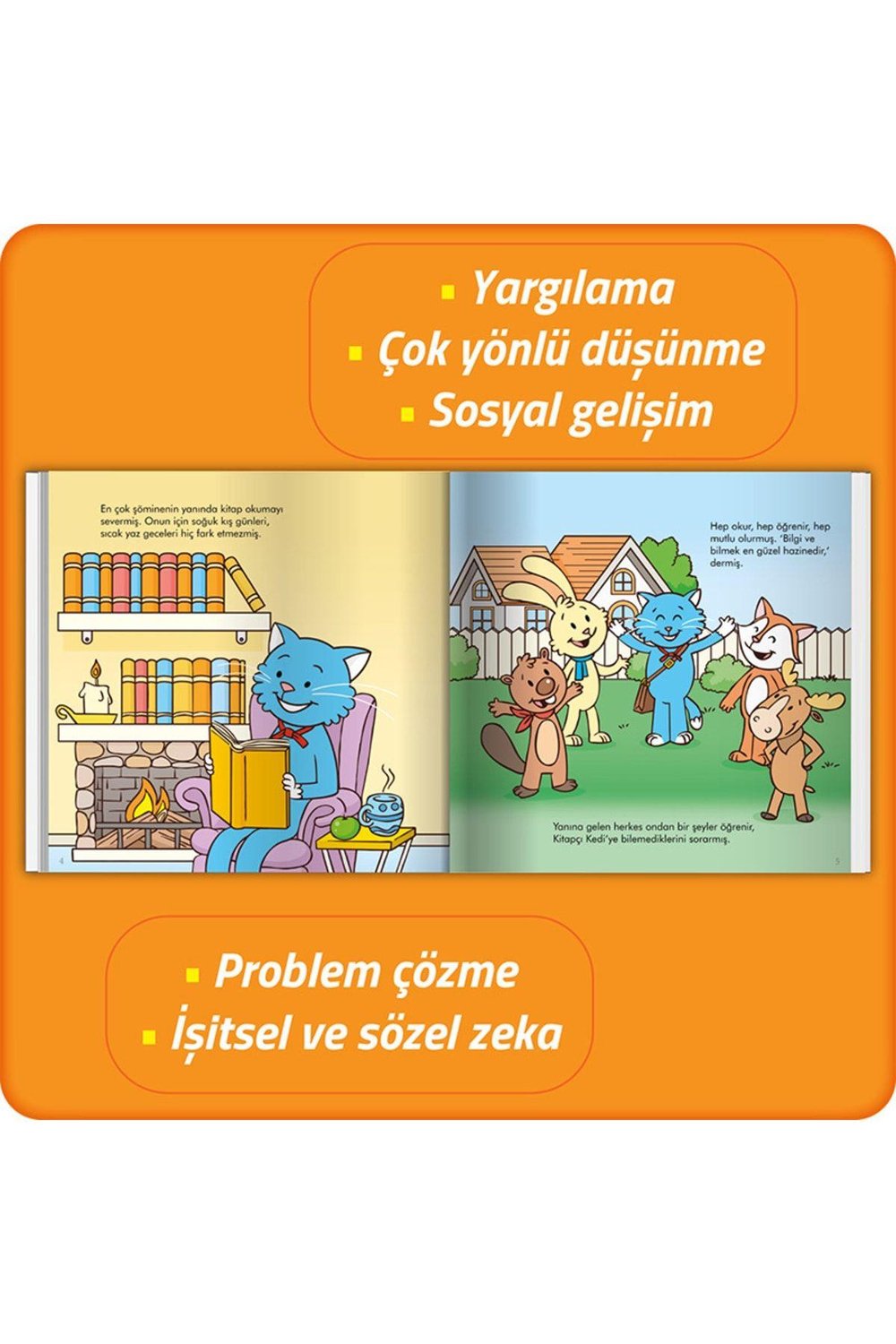 Kitapçı Kedi - Doktor Onaylı Gelişimsel Hikayeler Serisi 1