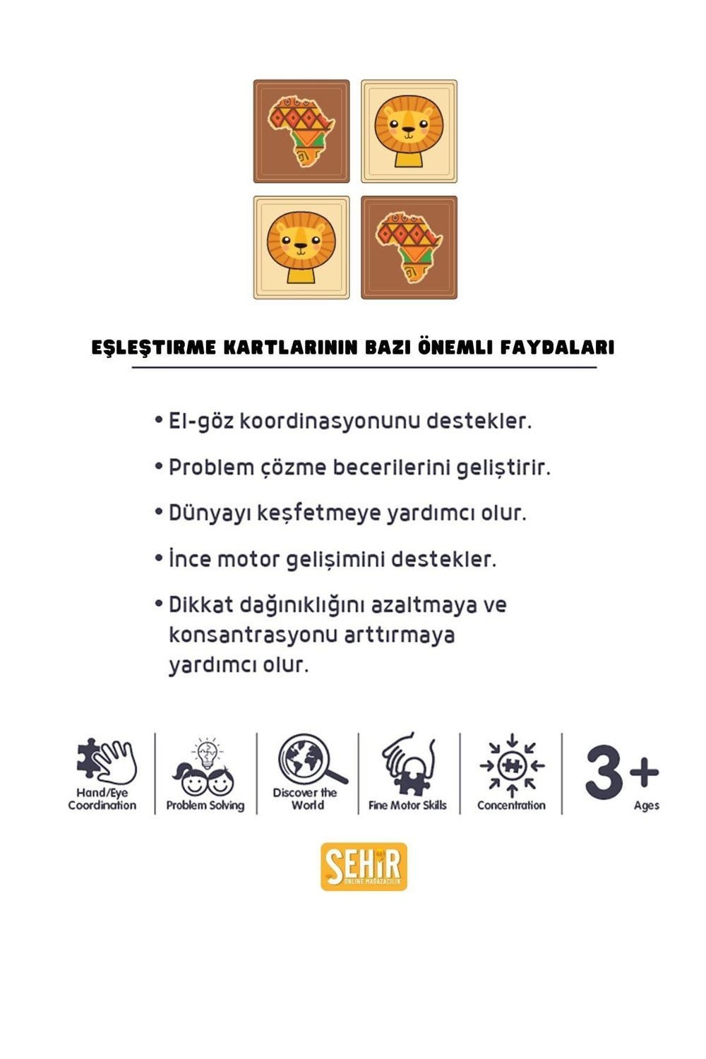 Kukuli 3 Yaş ve Üzeri Çocuklar için 48 Parça Eğitici Görsel Hafıza Kart Oyunu