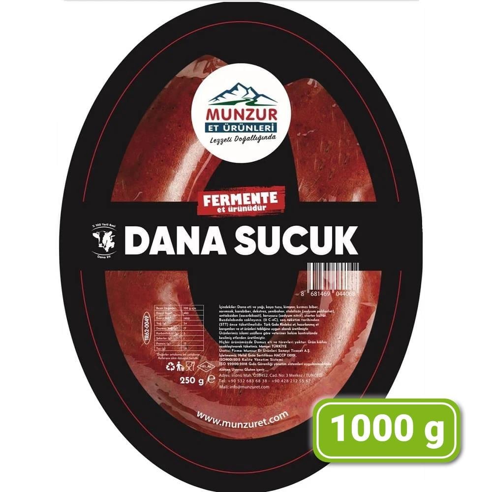 Munzur Fermante Dana Kangal Sucuk 1000 Gr