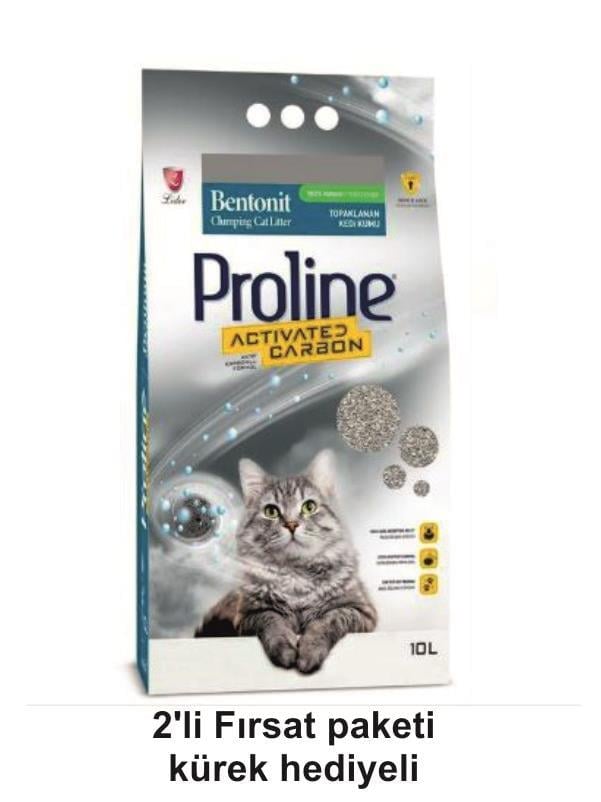Proline Aktif Karbonlu Bentonit Kedi Kumu 20 Litre Kürek Hediyeli