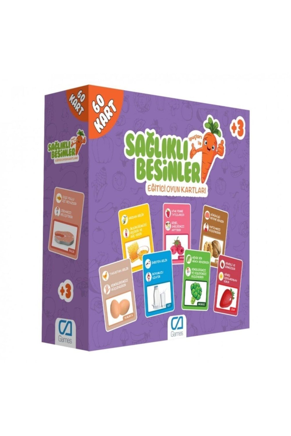 Sağlıklı Besinler - Eğitici Oyun Kartları