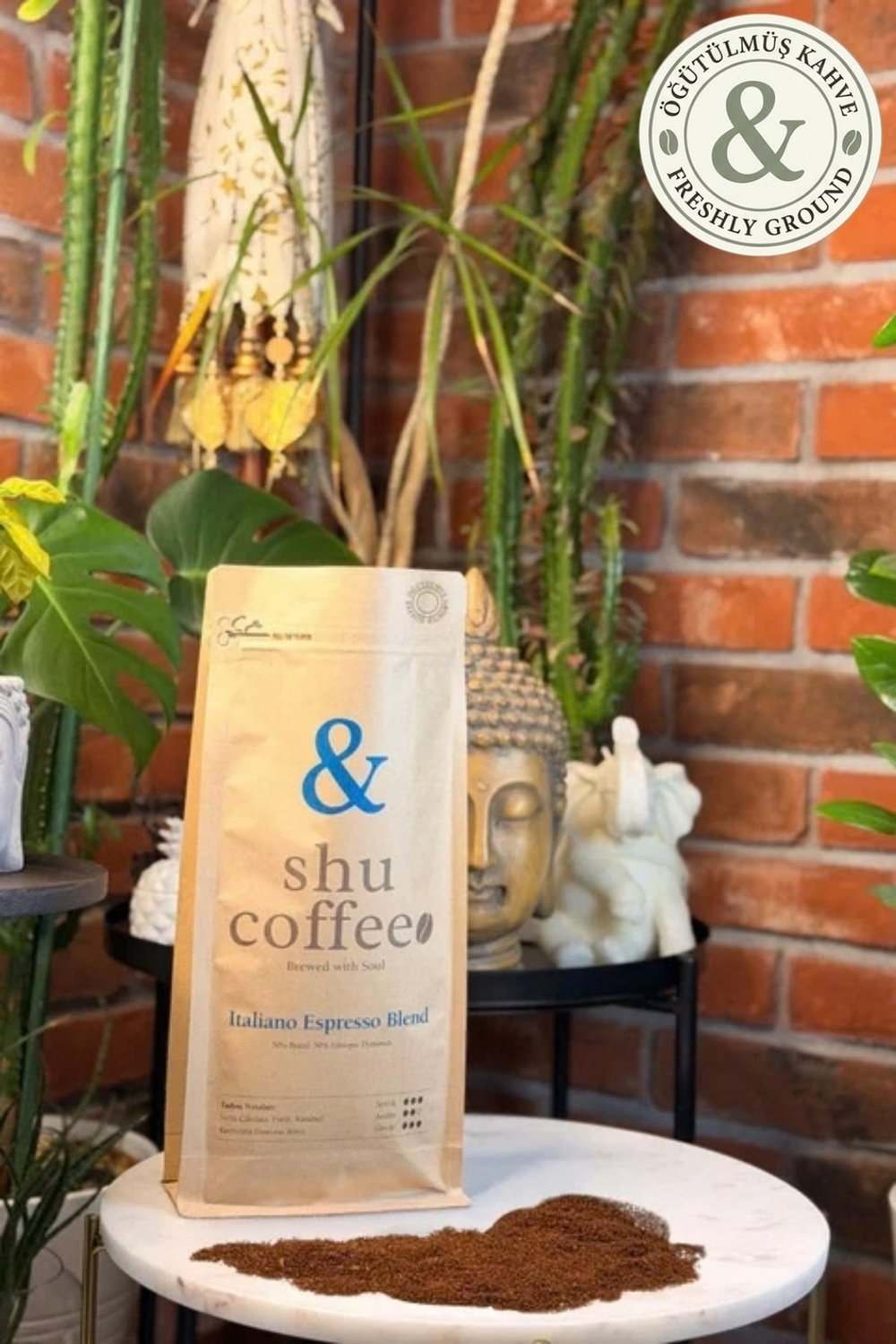 Italiano Espresso Blend (%50 Brezilya %50 Etiyopya) 1 kg Öğütülmüş Kahve