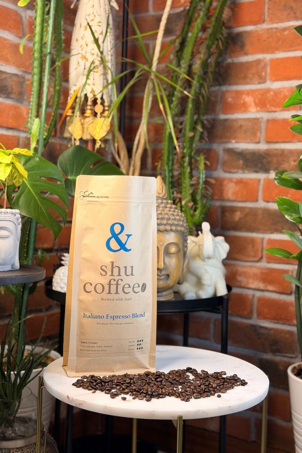 Italiano Espresso Blend (%50 Brezilya %50 Etiyopya) 1 kg Çekirdek Kahve