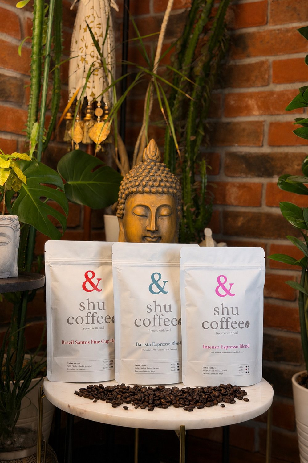 The Power Set 600 gr Çekirdek Kahve (Brazil Santos Fine Cup Dulce 200 gr / Barista Espresso Blend (40% Santos 30% Honduras 30% Guatemala) 200 gr / Intenso Espresso Blend (50% Arabica 50% Robusta) 200 gr)