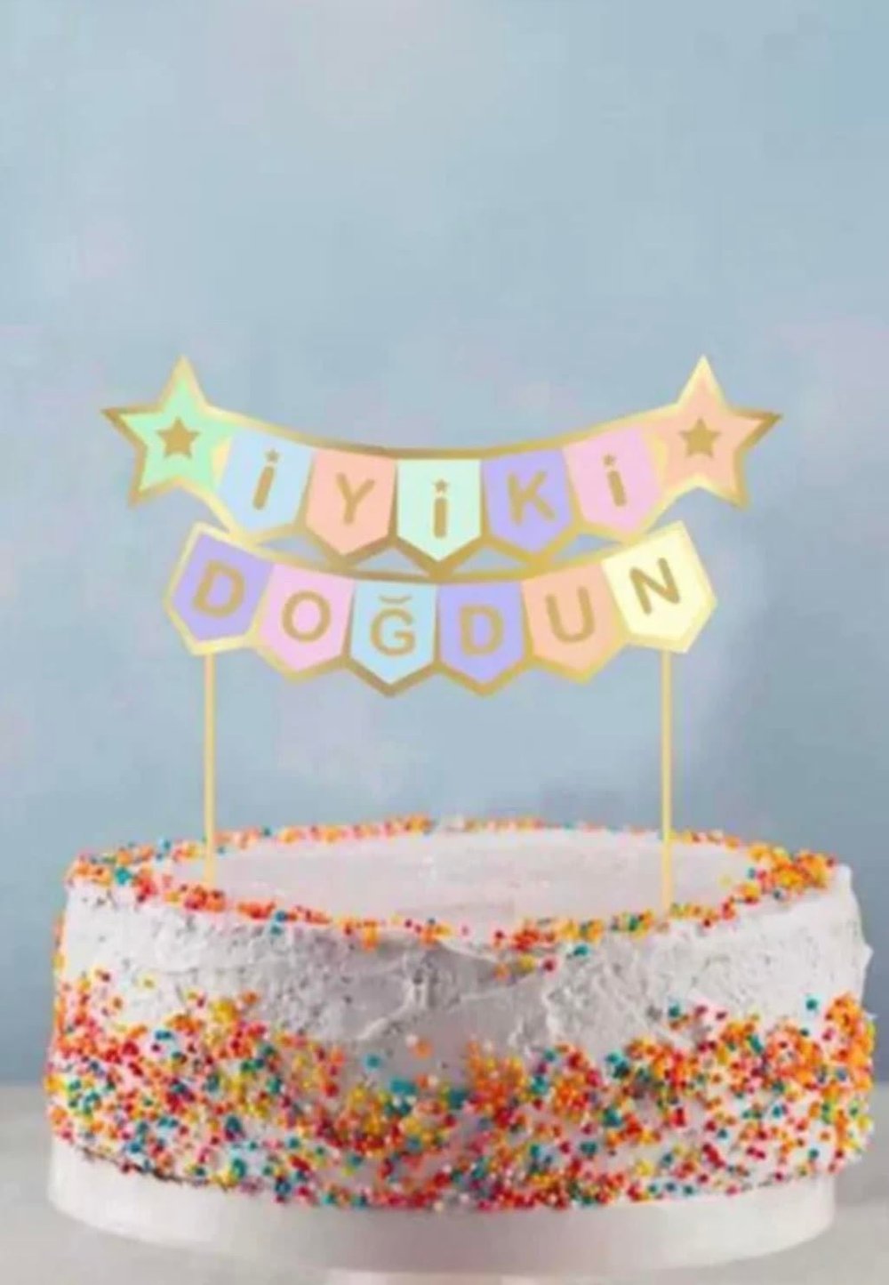 İyi Ki Doğdun Cake Topper Pasta Süsleyici