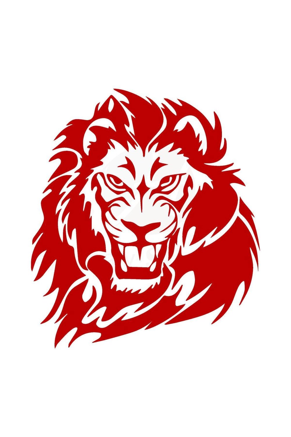 Aslan Tasarımlı Oto özel yeni sticker Kırmızı 20*17 Cm