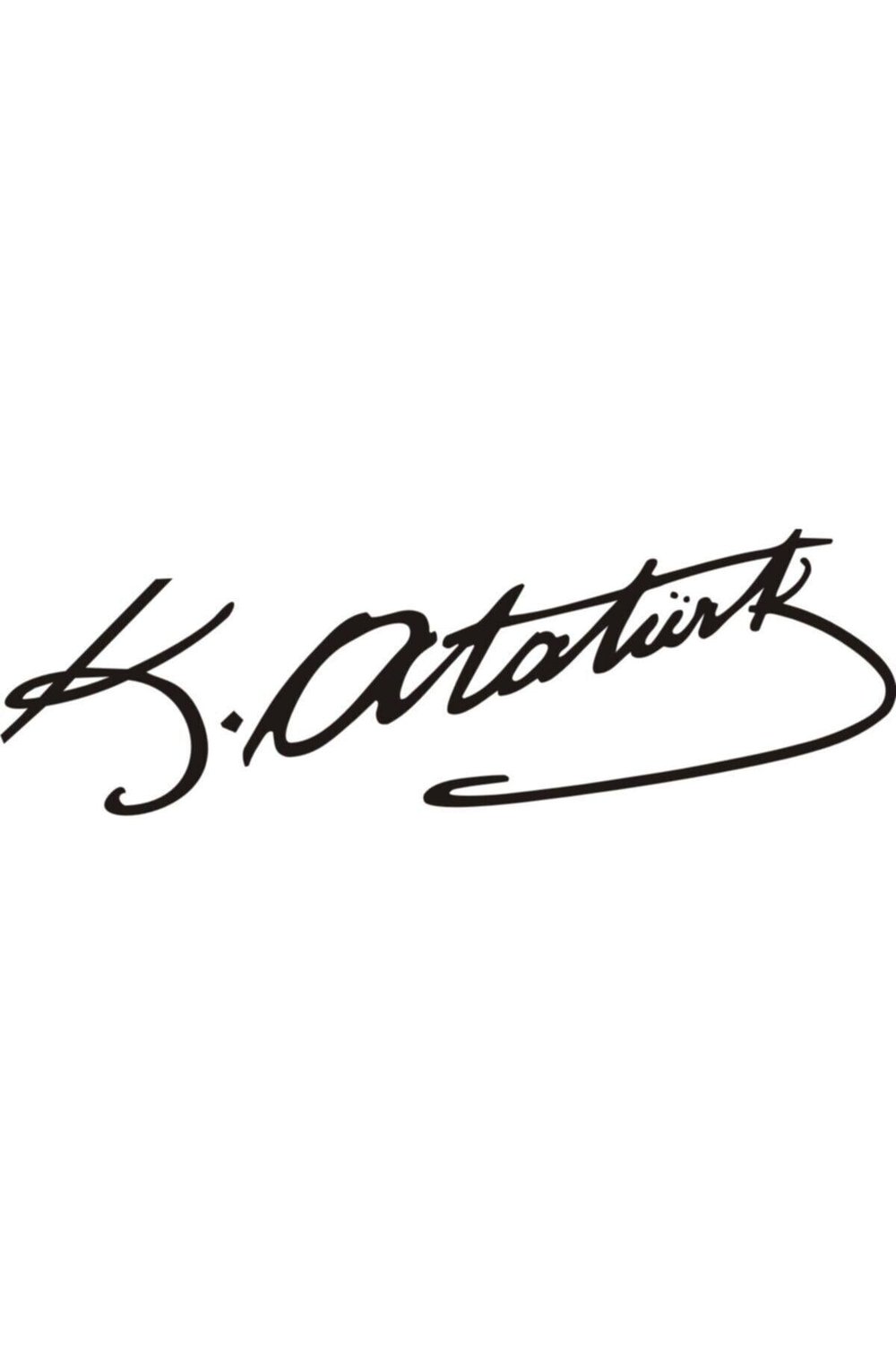 Atatürk Imza Oto özel yeni sticker,