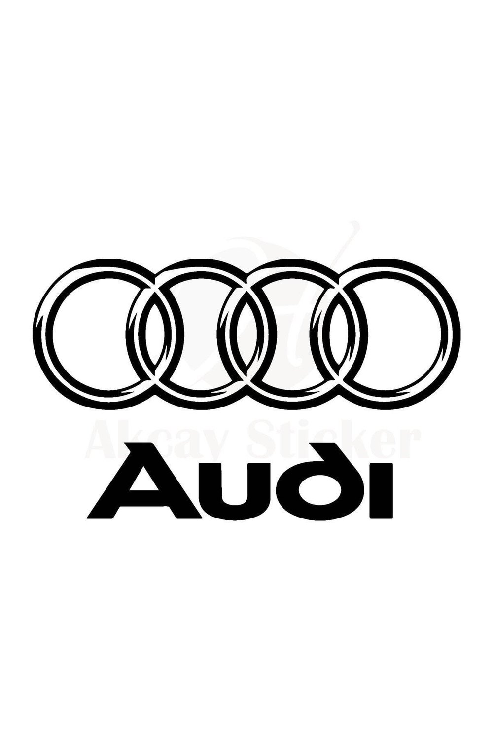 Audi İçin şık tasarım karbon sticker seti Aksesuar Oto Amblem özel yeni sticker Siyah 30*22 Cm