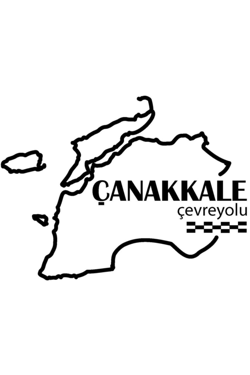 Çanakkale Çevreyolu özel yeni sticker 12*9 Cm