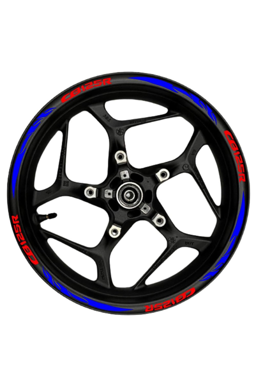 CB125R kırmızı yazılı kırmızı pençe şeritli