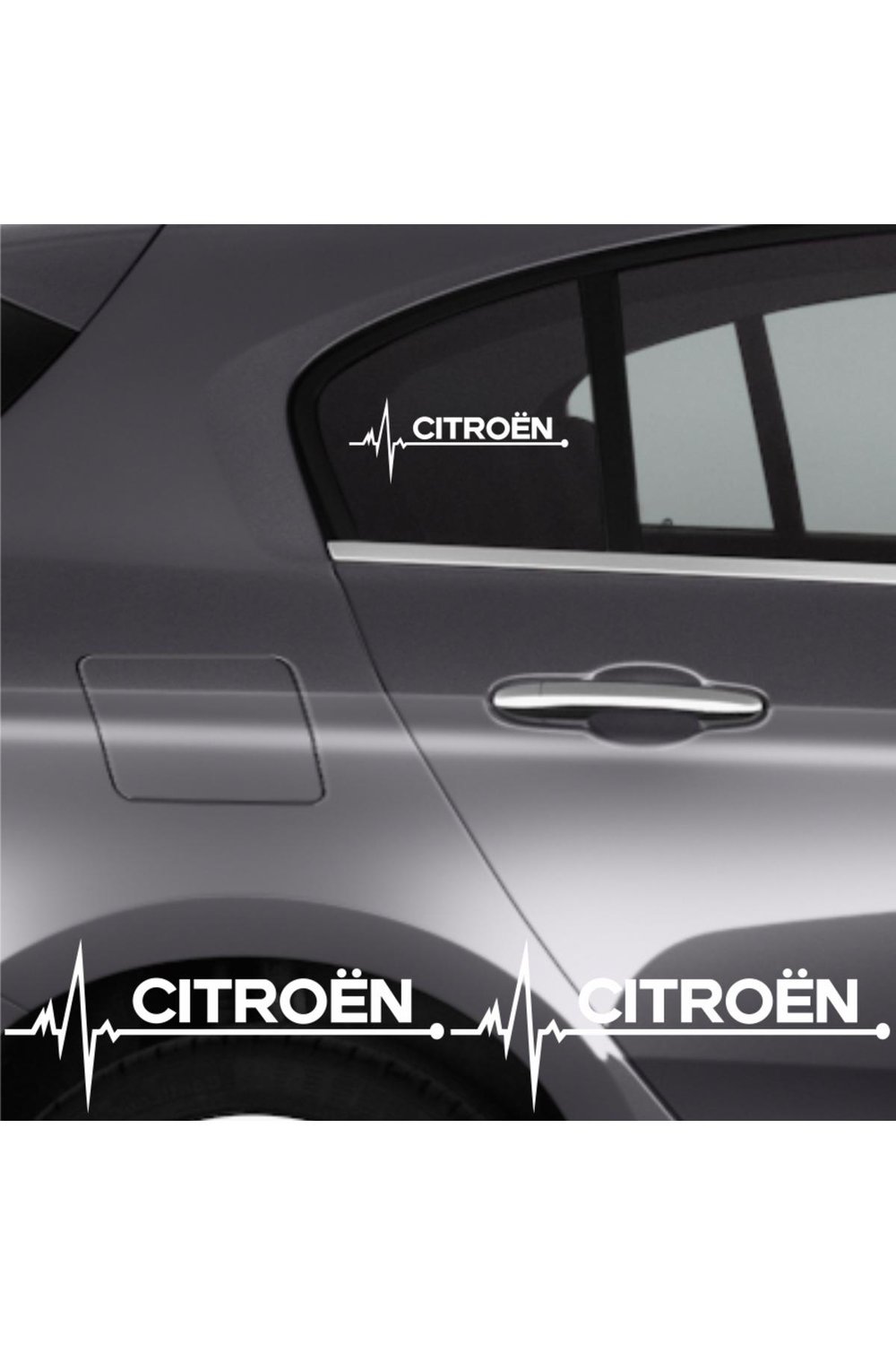 Citroen C1 İçin şık tasarım karbon sticker seti Aksesuar Oto Ritim özel yeni sticker 2 Adet 20*9 Cm