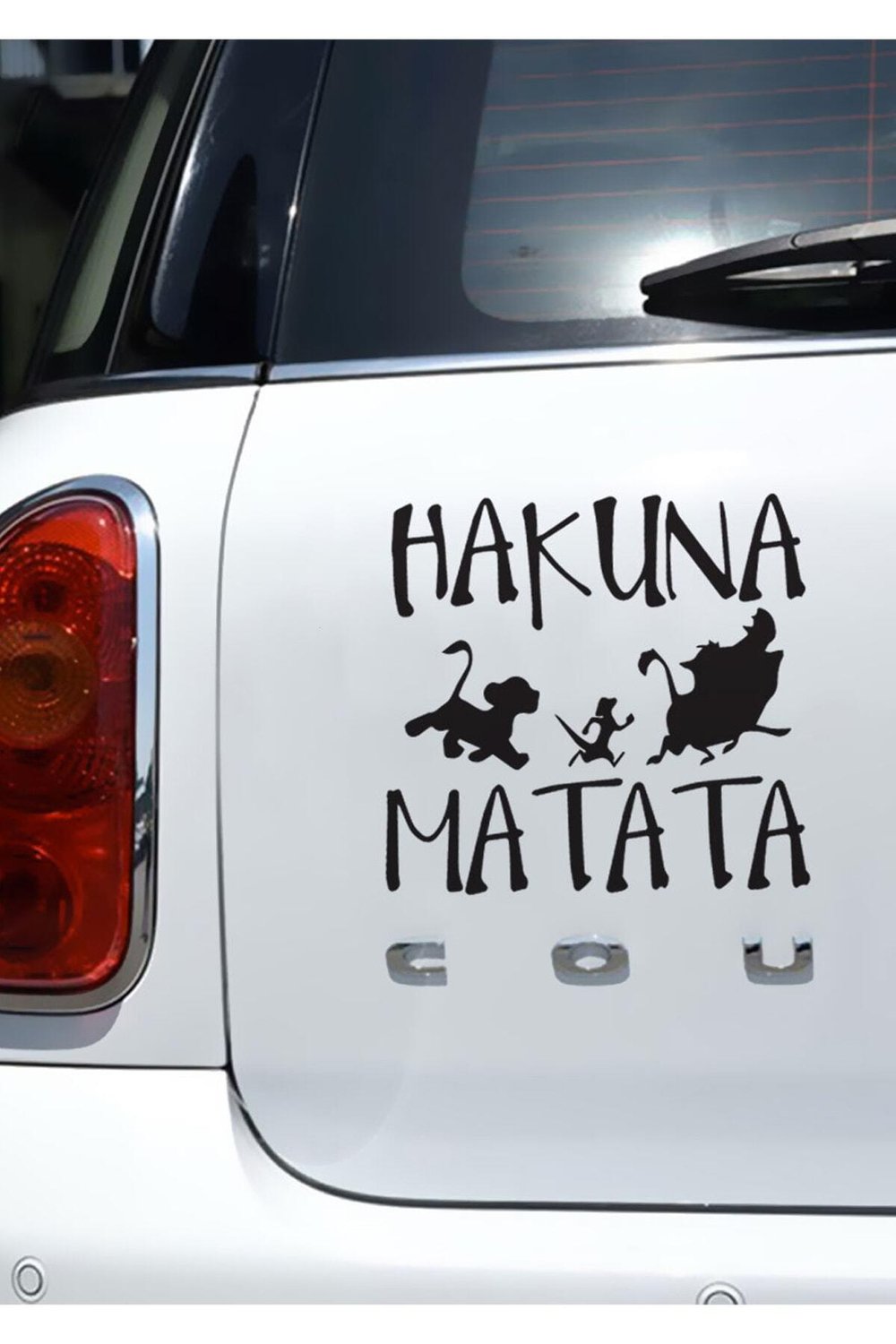 Hakuna Matata Oto özel yeni sticker Siyah 15 Cm