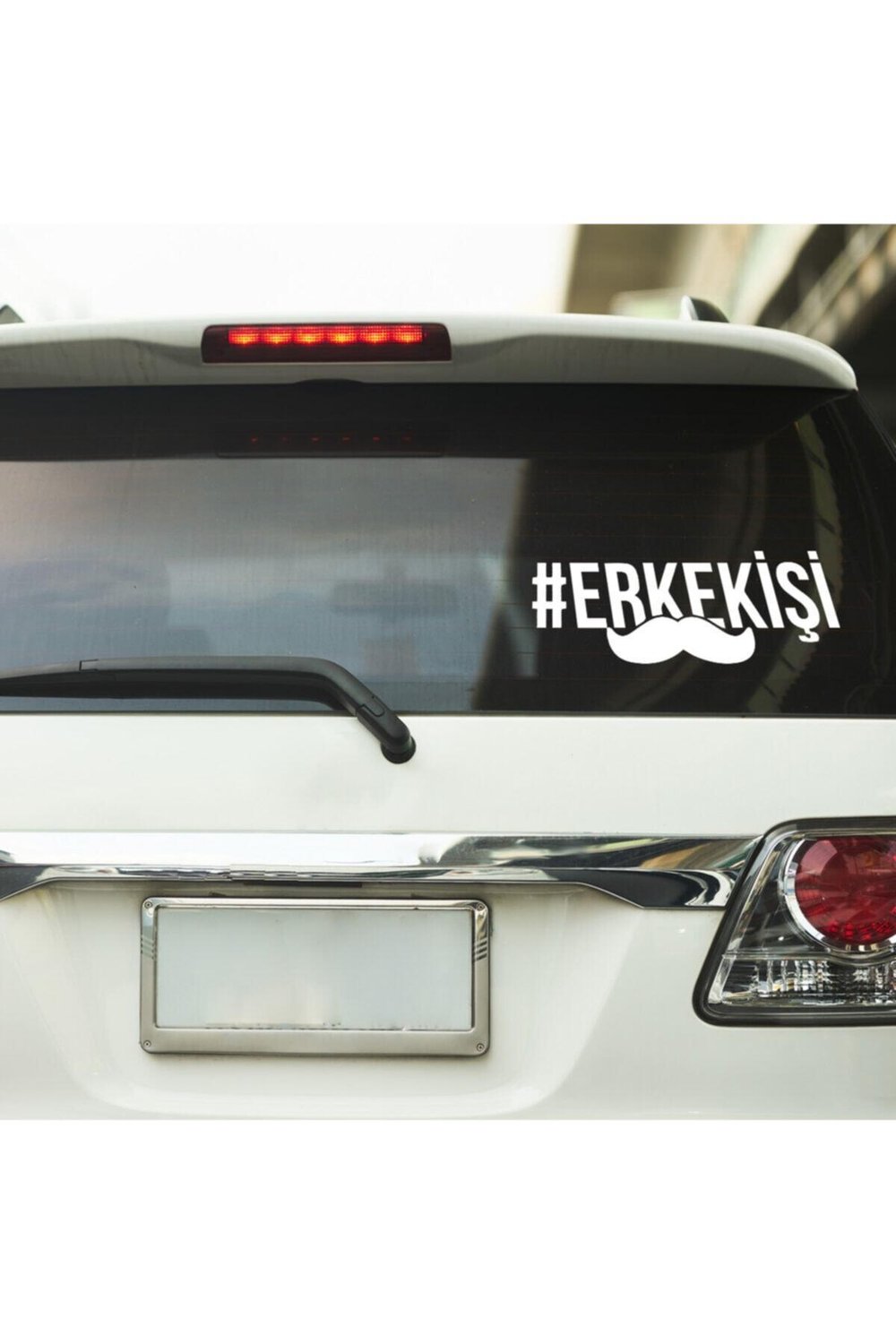 Hashtag Erkek Işi Tasarımlı Oto özel yeni stickeri Beyaz 18*20 Cm