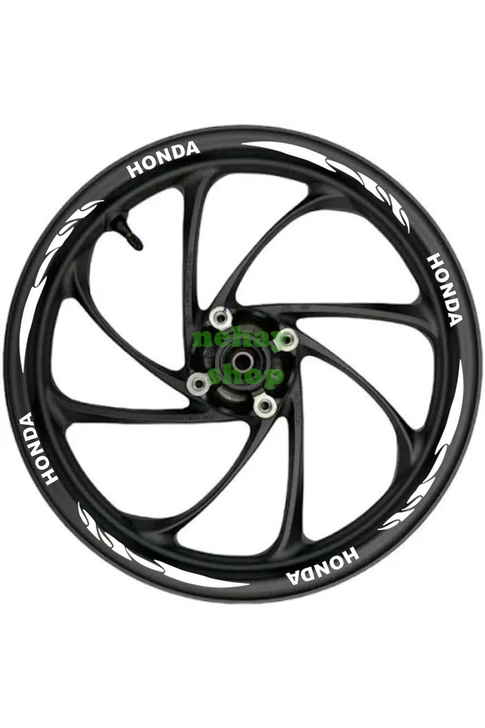 HONDA Beyaz yazılı kırmızı pençe şeritli